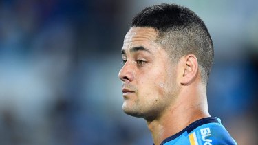 Denial: Jarryd Hayne says he met Chris Bloomfield the day a video was posted on Snapchat. 
