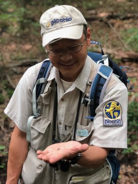 Our guide tells us that this forest is home to creatures including Asian black bears, a Japanese goat-antelope called a serow and the musasabi, the world's largest flying squirrel.