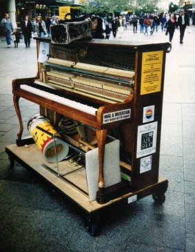 Among the items that has changed hands since Gill's death, to be tracked down for the exhibition, is his wheeled upright piano. 