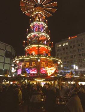 Christmas markets are a popular tradition in Europe.