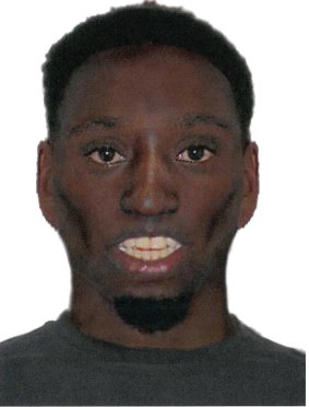 The facial composite image released by police of a man who allegedly stalked a teenager in Reservoir on January 18.