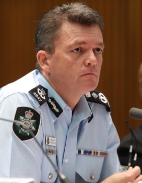 AFP Commissioner Andrew Colvin said his agency had to reduce staff in line with budget cuts.
