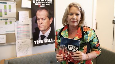 Former Coalition MP Natasha Griggs in her former office at Parliament House.