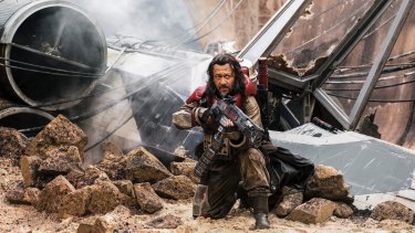 Wen Jiang as Baze Malbus in <i>Rogue One: A Star Wars Story</i>. 