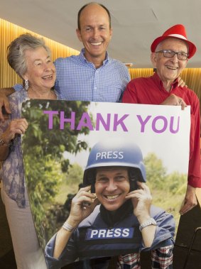 Peter Greste's family thanked supporters during the press conference in Brisbane.