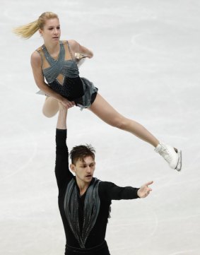 Ekaterina Alexandrovskaya and Harley Windsor in competition in January.