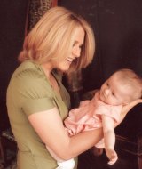 The author with her daughter Grace.