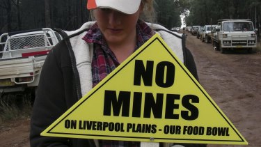 Opposition among farmers to mining on the Liverpool Plains.