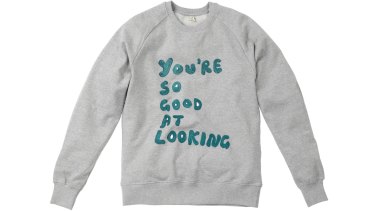 "You're so good at looking" sweatshirt by Tom Polo, one of the many items available at House of Voltaire.