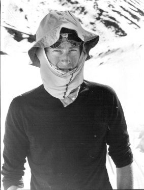 Tim Macartney-Snape. on top of Dunagiri. May 18, 1978.