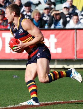 Crows defender Brent Reilly.