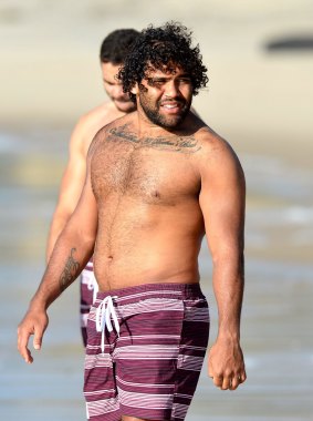 "One brother bleeds, all brothers bleed," reads the tattoo former Indigenous All Star Sam Thaiday has scrawled along his chest.
