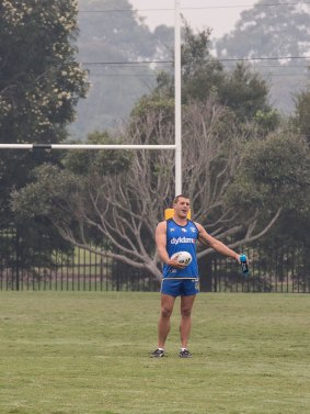 Playing for points, for now: Parramatta prop Danny Wicks.