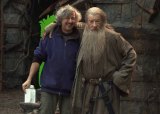 Andrew Lesnie and Ian McKellen in Middle Earth, the film territory in which he cemented his legacy.