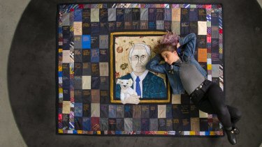 Tal Fitzpatrick is making a quilt based on messages to the Prime Minister.