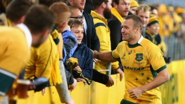 Another shot: Matt Giteau got another chance at a World Cup after the ARU changed eligibility rules. 