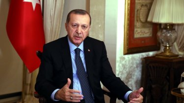 Turkey's President Recep Tayyip Erdogan, after the Russian ambassador Andrei Karlov's assassination earlier on Monday.