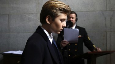 Donald Trump Inauguration All Eyes On First Boy Barron