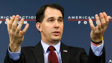 Wisconsin Governor Scott Walker has been caught up in uproar over Rudolph Giuliani's comments.