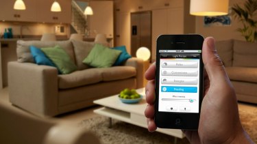 The Philips Hue lights and app home automation tool is used to manage home lighting.