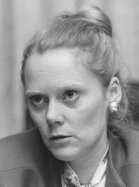 Francine McNiff, pictured in The Age in 1983, after becoming the first woman appointed to a judicial post in Victoria.