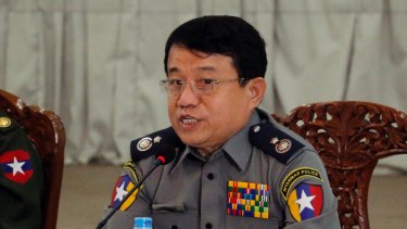 Myanmar Police Chief Officer Zaw Win - officers claim the plot to kill Ko Ni was hatched in a tea shop in April last year by a group of men who held a personal grudge against him. 