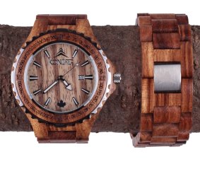 Konifer watch housings and bands from Canada are made of wood.