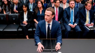 Facebook chief executive Mark Zuckerberg waits to testify before a House Energy and Commerce hearing on Capitol Hill in Washington in April.