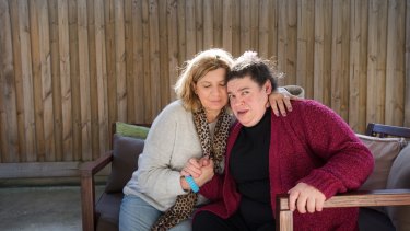 Jessica Eshel and her sister Antonella, who has complex needs and is now worse off every fortnight.