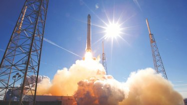 SpaceX's Falcon 9 rocket takes off in Cape Canaveral, Florida.