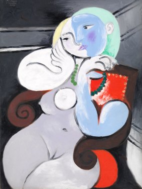 Pablo Picasso's Nude Woman in a Red Armchair. 