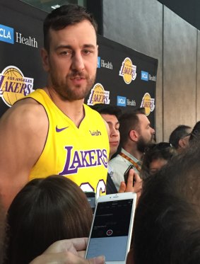 Andrew Bogut is rebuilding his NBA career at the Lakers.