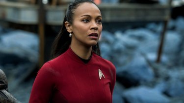 Zoe Saldana plays Uhura in <i>Star Trek Beyond</i>.