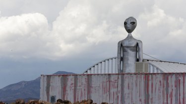 The Alien Research Center, a retail souvenir shop located near the military testing base known as Area 51 in Rachel, Nevada.
