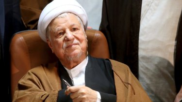 Former Iranian president Ali Akbar Hashemi Rafsanjani, pictured in 2015, died of a suspected heart attack.
