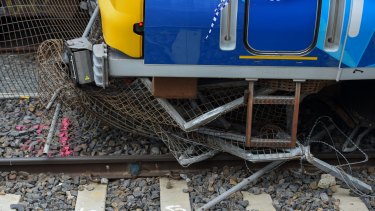 Nicholas Archer is accused of derailing this train on the Hurstbridge line in November.