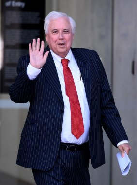 Clive Palmer at an earlier court appearance.