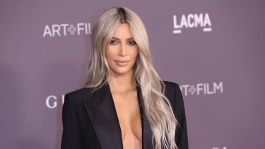Kim Kardashian West arrives at the LACMA Art + Film Gala at the Los Angeles County Museum of Art on Saturday, November 4, 2017.