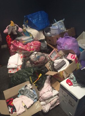 The group has received a huge number of donations, including a children's clothing business that provided a whole range of samples. 