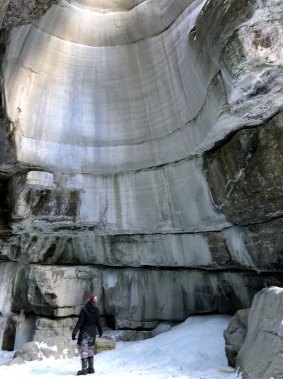 Maligne Canyon offers a winter wonderland for visitors who aren't into skiing. 