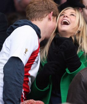 Prince Harry and Chelsy Davy during their romance.