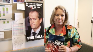 Former Coalition MP Natasha Griggs in her former office at Parliament House.