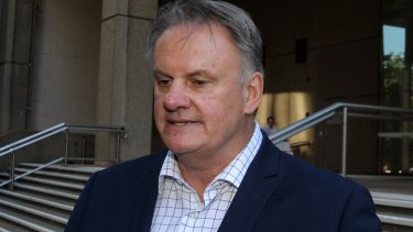 Former Labor leader Mark Latham arrives at court on Thursday