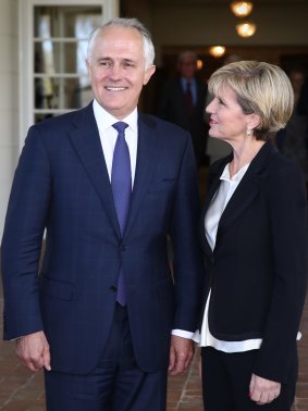 Prime Minister Malcolm Turnbull, pictured with Foreign Minister Julie Bishop, last month called the deal "a gigantic foundation stone" for the economy.