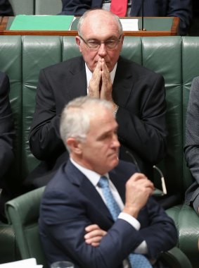 Warren Truss with Prime Minister Malcolm Turnbull. 