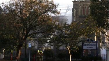 The historic St James Church in Brighton is one of three to burn within 48 hours.
