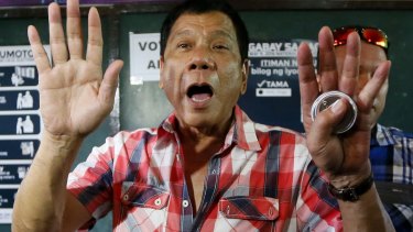 The outspoken Rodrigo Duterte.