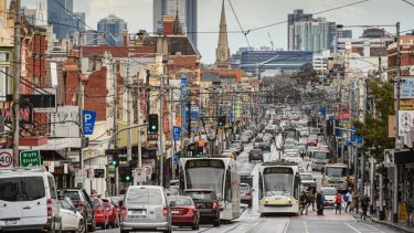 Sydney Road in Brunswick and Coburg has the slowest off-peak traffic in Melbourne.