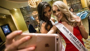 Taking a selfie should be a prerequisite for a beauty pageant.