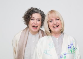 Judith Lucy and Denise Scott in their show Disappointments.